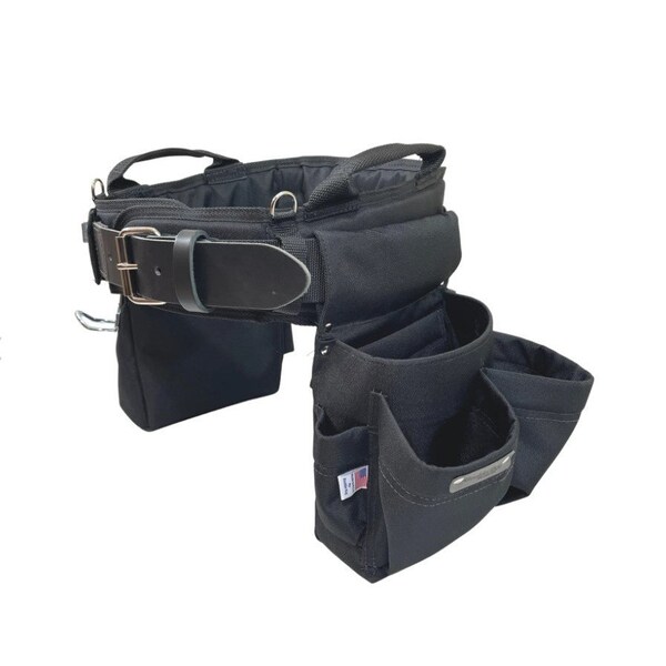 Boulder Bag Ultimate Carpenter Comfort Three Pouch Combo w/MB Black Toolbelt Medium MAX254BKM - main